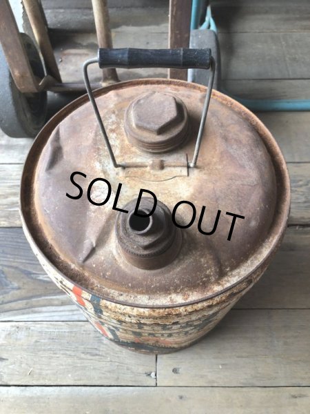 画像2: Vintage Motor Gas Oil 5 Gallon Can LIBERTY (M848)  (2)