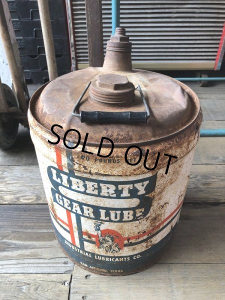 画像4: Vintage Motor Gas Oil 5 Gallon Can LIBERTY (M848)  (4)