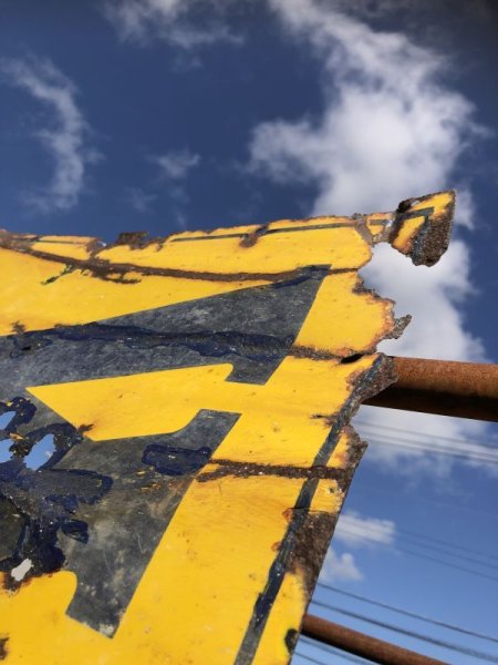 画像2: 【店舗引き取り限定】 30s Era WEAR-U-WELL Shoes Porcelain Store Display Original Sign Hard to Find!! (M866) (2)