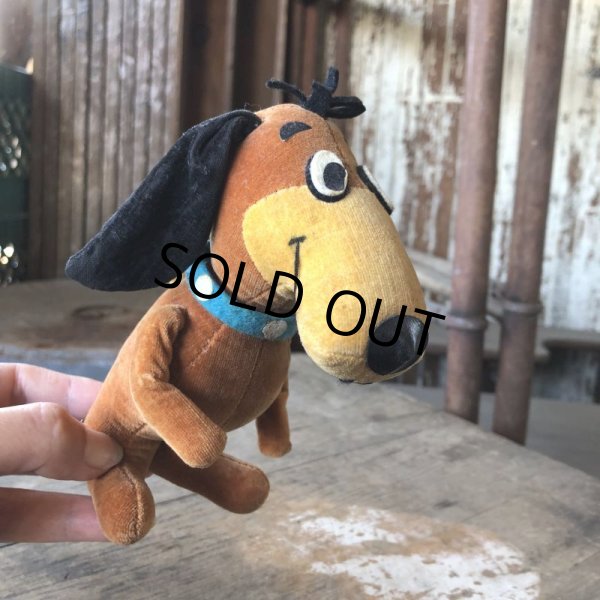 画像8: 60s Vintage Hanna Barbara Augie Doggie Velveteen Stuffed (M870) (8)