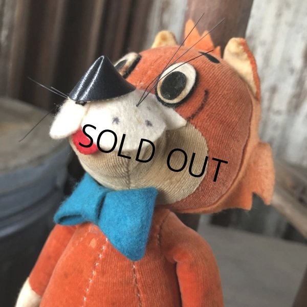 画像7: 60s Vintage Hanna Barbara Mr.Jinks Velveteen Stuffed (M869) (7)