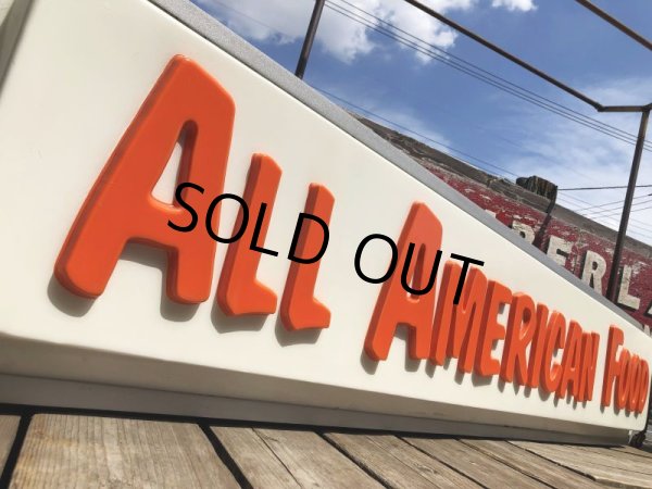 画像3: Vintage Advertising A&W Restaurant Store Display ALL AMERICAN FOOD Original Lighted Sign Hard to Find (M785) (3)