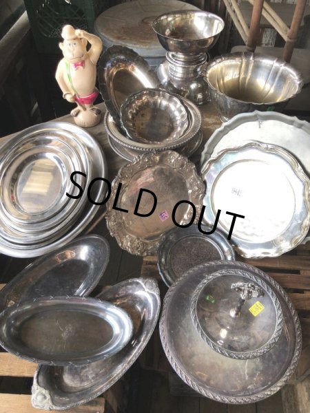画像11: Vintage Silver Plate Serving Tray Dish Dinner Ware (M803) (11)