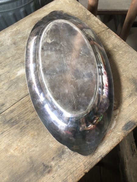 画像8: Vintage Silver Plate Serving Tray Dish Dinner Ware MASTERPICE (M791) (8)