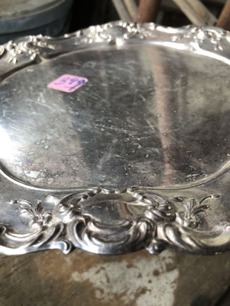 画像6: Vintage Silver Plate Serving Tray Dish Dinner Ware (M803) (6)