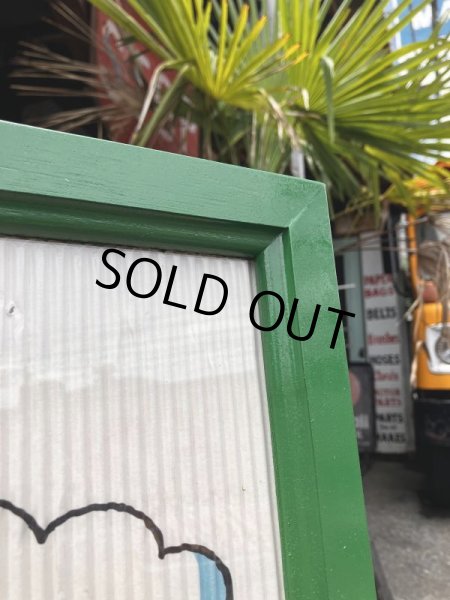 画像4: Vintage 7UP Soda Peter Max Floral Cardboard Store Sign RARE!!! (M806) (4)