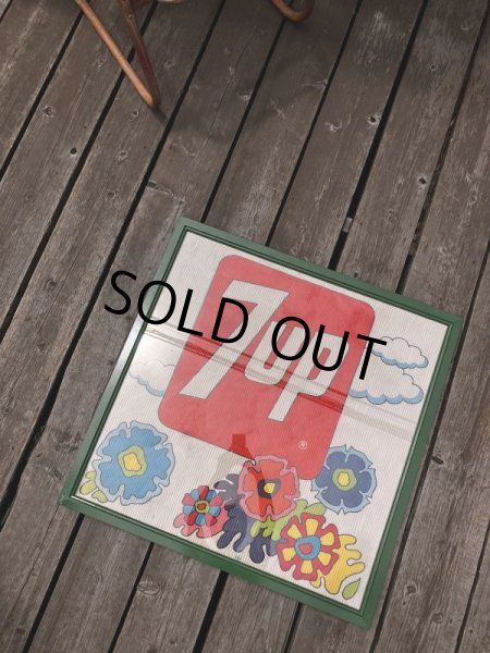画像6: Vintage 7UP Soda Peter Max Floral Cardboard Store Sign RARE!!! (M806) (6)