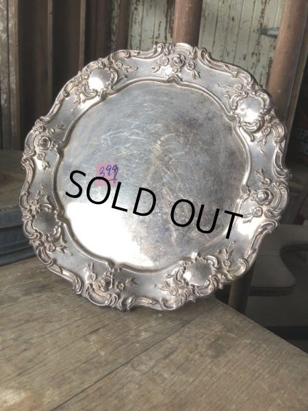 画像2: Vintage Silver Plate Serving Tray Dish Dinner Ware (M803) (2)
