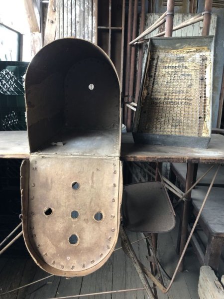 画像9: 40s Vintage Pet Taxi Pet Carrier Hard Sided Carrying Case (M808) (9)