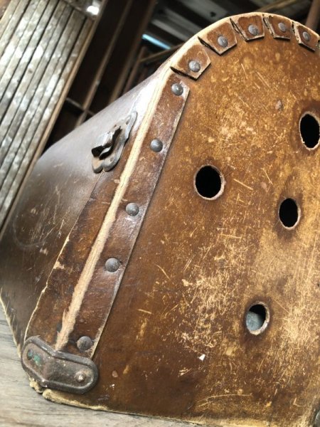 画像17: 40s Vintage Pet Taxi Pet Carrier Hard Sided Carrying Case (M808) (17)