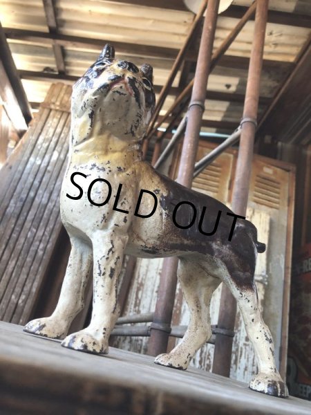 画像3: Antique Cast Iron  Boston Terrier Doorstop Statue (M820) (3)