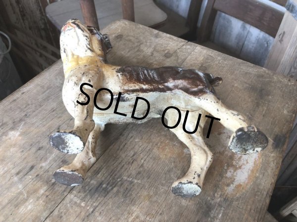 画像15: Antique Cast Iron  Boston Terrier Doorstop Statue (M820) (15)