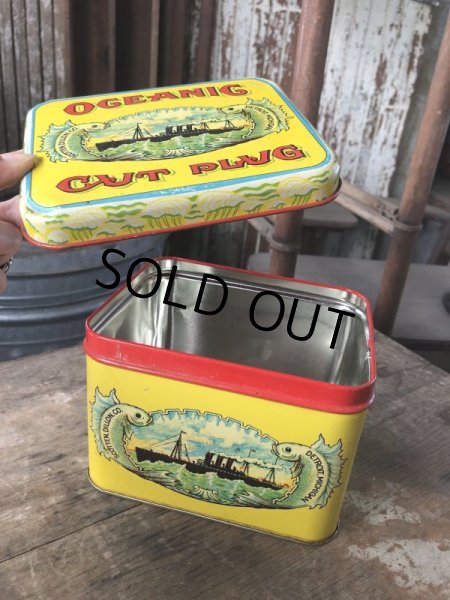 画像7: Vintage Advertising Tin OGEANIG UNION MADE CUT PLUG (M823) (7)