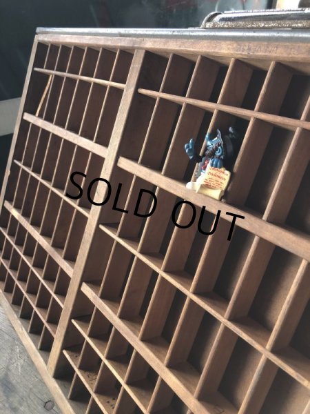画像11: Vintage Wooden Printer Tray (M838) (11)