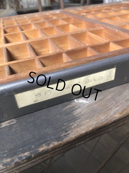 画像6: Vintage Wooden Printer Tray (M838) (6)