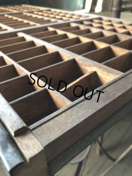 画像24: Vintage Wooden Printer Tray (M838) (24)