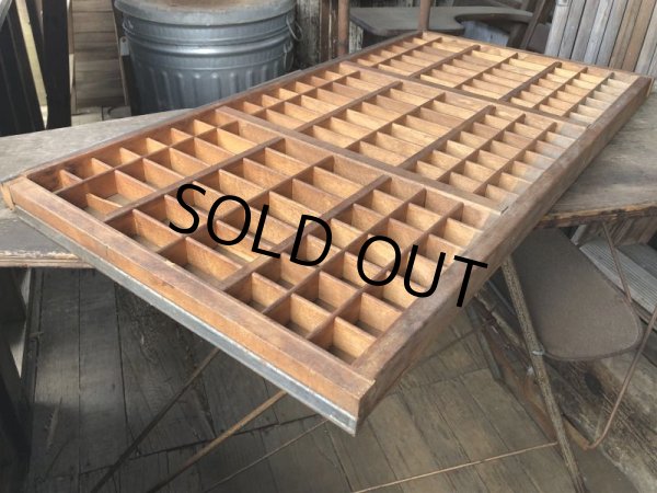 画像4: Vintage Wooden Printer Tray (M838) (4)