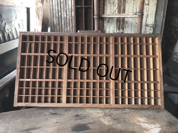 画像20: Vintage Wooden Printer Tray (M838) (20)