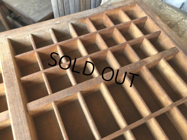 画像18: Vintage Wooden Printer Tray (M838) (18)