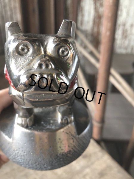画像15: Vintage MACK TRUCK Bull Dog Advertising Metal Hood Ornament Pat #87931 (M839) (15)