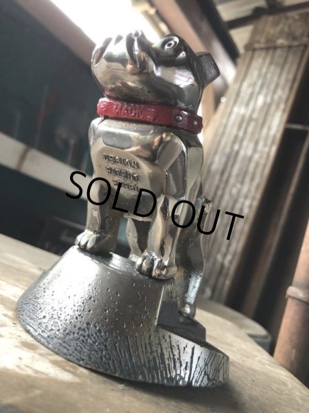 画像14: Vintage MACK TRUCK Bull Dog Advertising Metal Hood Ornament Pat #87931 (M839) (14)
