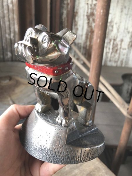 画像17: Vintage MACK TRUCK Bull Dog Advertising Metal Hood Ornament Pat #87931 (M839) (17)