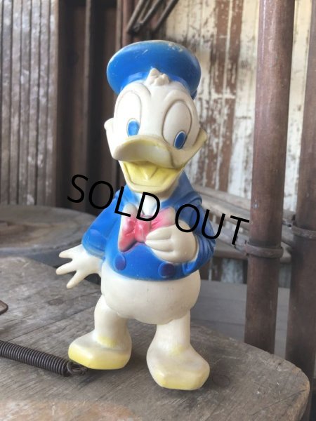 画像2: 60s Vintage DELL Disney Donald Duck Rubber Doll (M849) (2)