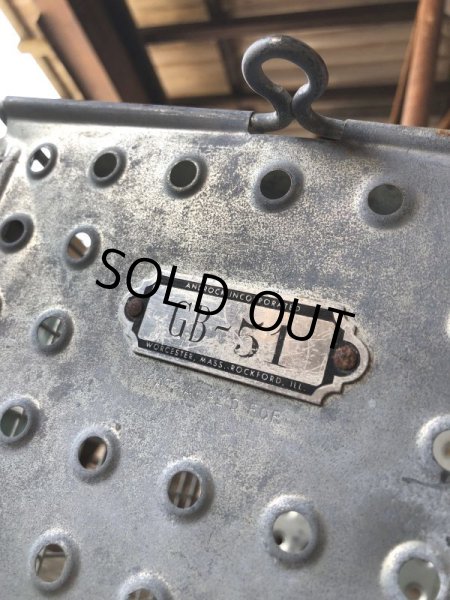 画像3: Vintage Metal Wire Locker Basket w/ Number Plate GB-51 (M855) (3)