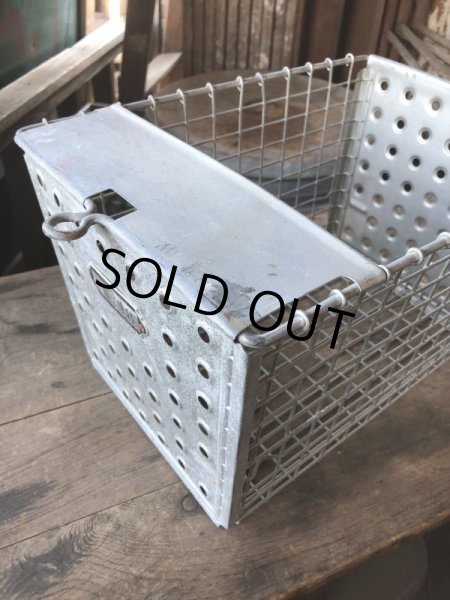 画像5: Vintage Metal Wire Locker Basket w/ Number Plate GB-718 (M852) (5)