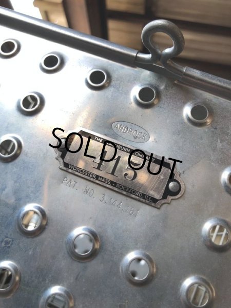 画像2: Vintage Metal Wire Locker Basket w/ Number Plate GB-415 (M857) (2)