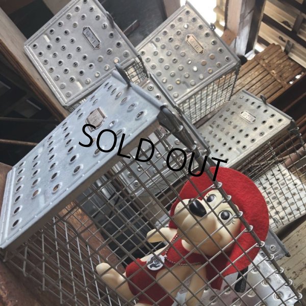 画像13: Vintage Metal Wire Locker Basket w/ Number Plate GB-415 (M857) (13)