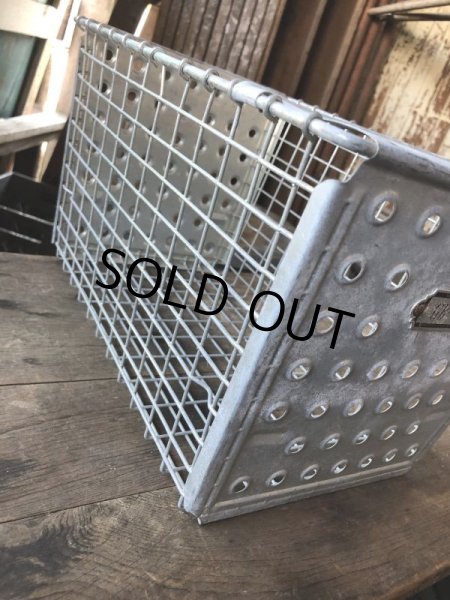 画像4: Vintage Metal Wire Locker Basket w/ Number Plate GB-46 (M853) (4)