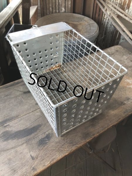 画像6: Vintage Metal Wire Locker Basket w/ Number Plate GB-415 (M857) (6)