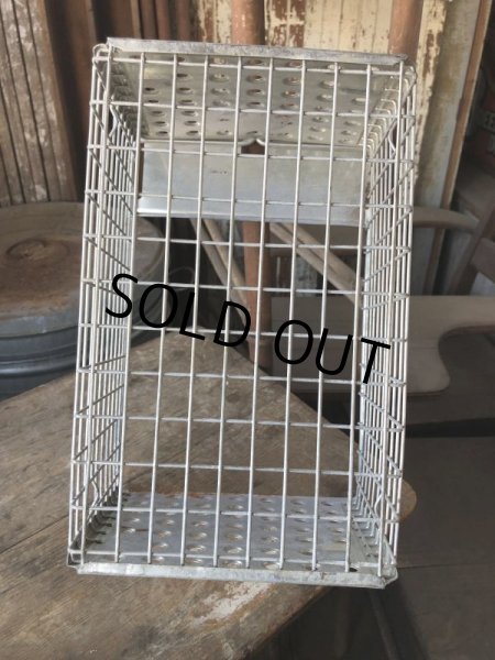 画像11: Vintage Metal Wire Locker Basket w/ Number Plate GB-109 (M856) (11)