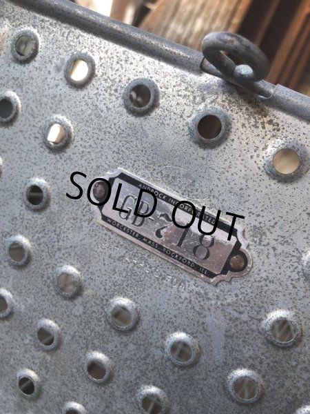 画像3: Vintage Metal Wire Locker Basket w/ Number Plate GB-718 (M852) (3)