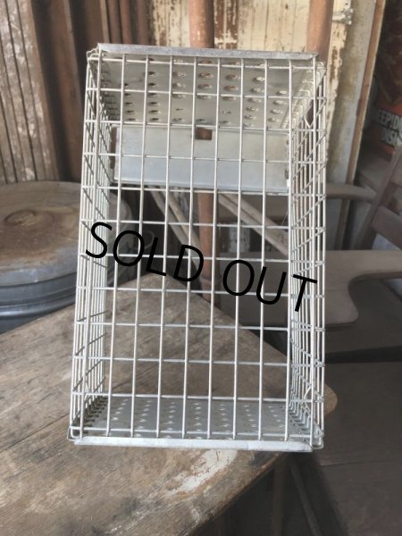 画像11: Vintage Metal Wire Locker Basket w/ Number Plate GB-718 (M852) (11)