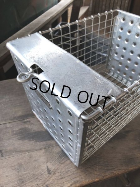 画像3: Vintage Metal Wire Locker Basket w/ Number Plate GB-415 (M857) (3)