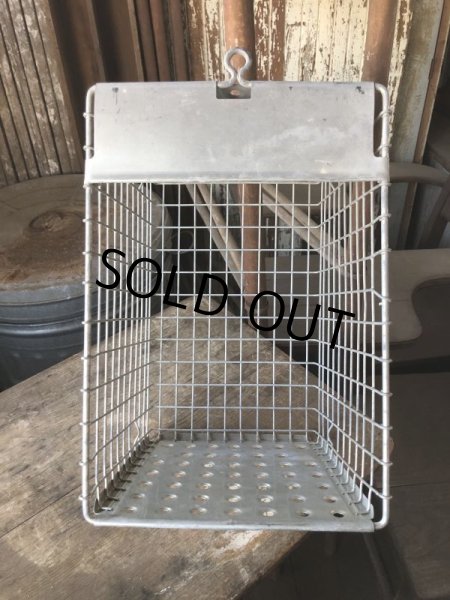 画像10: Vintage Metal Wire Locker Basket w/ Number Plate GB-46 (M853) (10)