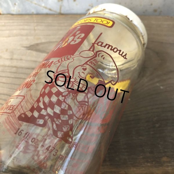 画像2: Vintage Bobs Bigboy Dressing Bottle Glass Jar 16 fl.oz (M864) (2)