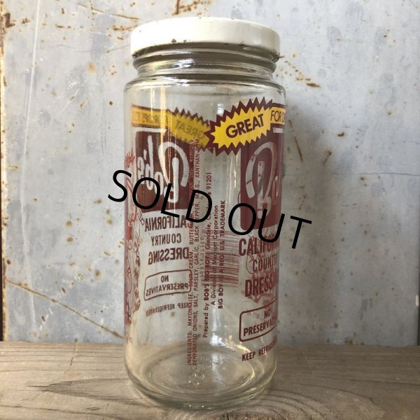 画像8: Vintage Bobs Bigboy Dressing Bottle Glass Jar 16 fl.oz (M864) (8)