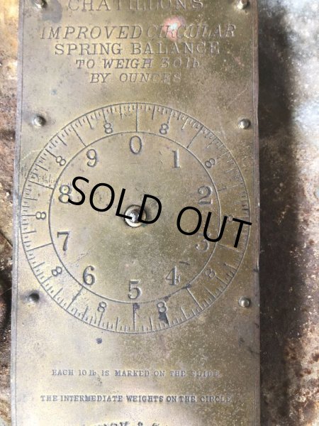 画像3: Vintage Chatillon's Improved Circular Spring Balance 30lb Scale (B871) (3)