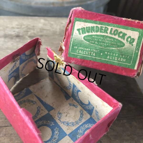 画像17: Antique Brass Handcrafted Solid THUNDER Brand 8 Levers Padlock (B873) (17)