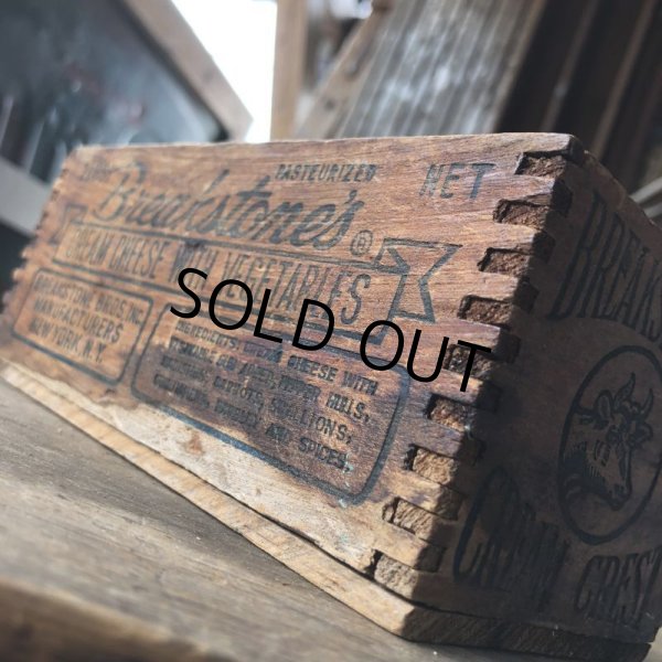 画像9: Vintage Wood Box Breakstone's 2lb Cream Cheese (M879) (9)