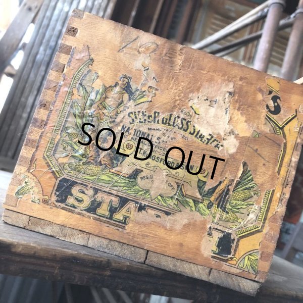 画像10: Vintage Wood Box KINGSFORD'S 6 lbs Silver Gloss Starch (M875) (10)