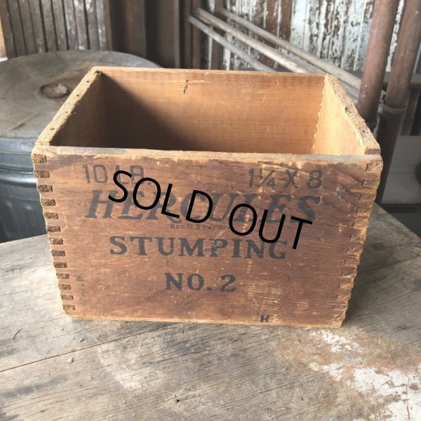 画像2: Vintage Wood Box HERCULES POWDER NO.2 10LB (M887) (2)