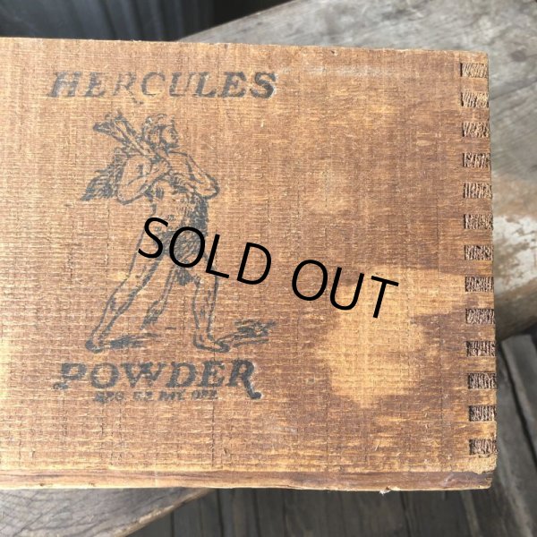 画像9: Vintage Wood Box HERCULES POWDER NO.2 10LB (M887) (9)
