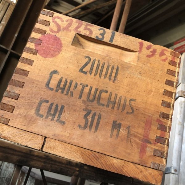 画像8: Vintage Wood Box 2000 CARTUCHOS CAL 30 M.1 (M885) (8)