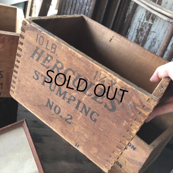 画像1: Vintage Wood Box HERCULES POWDER NO.2 10LB (M887) (1)