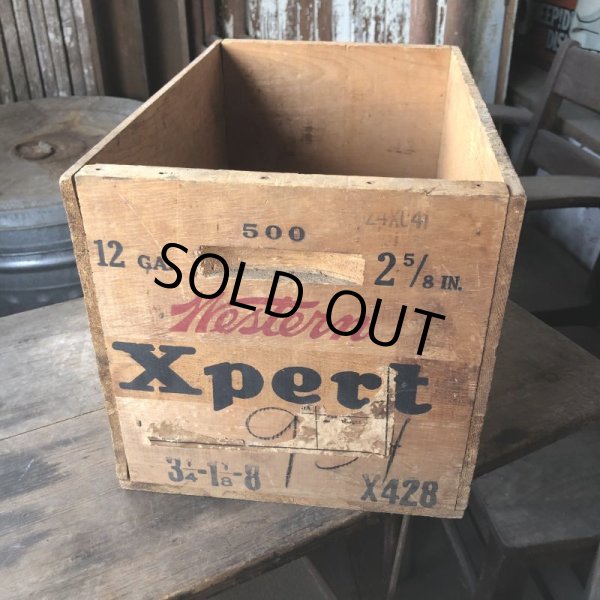 画像9: Vintage Wood Box Western Xpert LOADED SHOT SHELLS (M886) (9)
