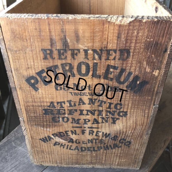 画像6: Vintage Wood Box REFINED PETROLEUM 65 Net lbs (M890) (6)
